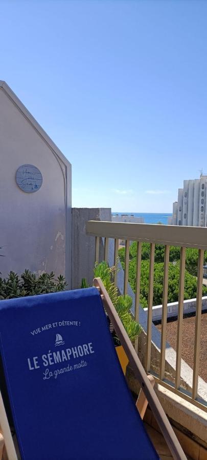 Le Semaphore - Studio Climatise, Grande Terrasse Vue Mer - Parking, Wifi La Grande-Motte Eksteriør bilde