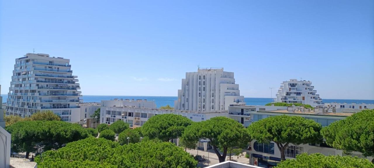 Le Semaphore - Studio Climatise, Grande Terrasse Vue Mer - Parking, Wifi La Grande-Motte Eksteriør bilde